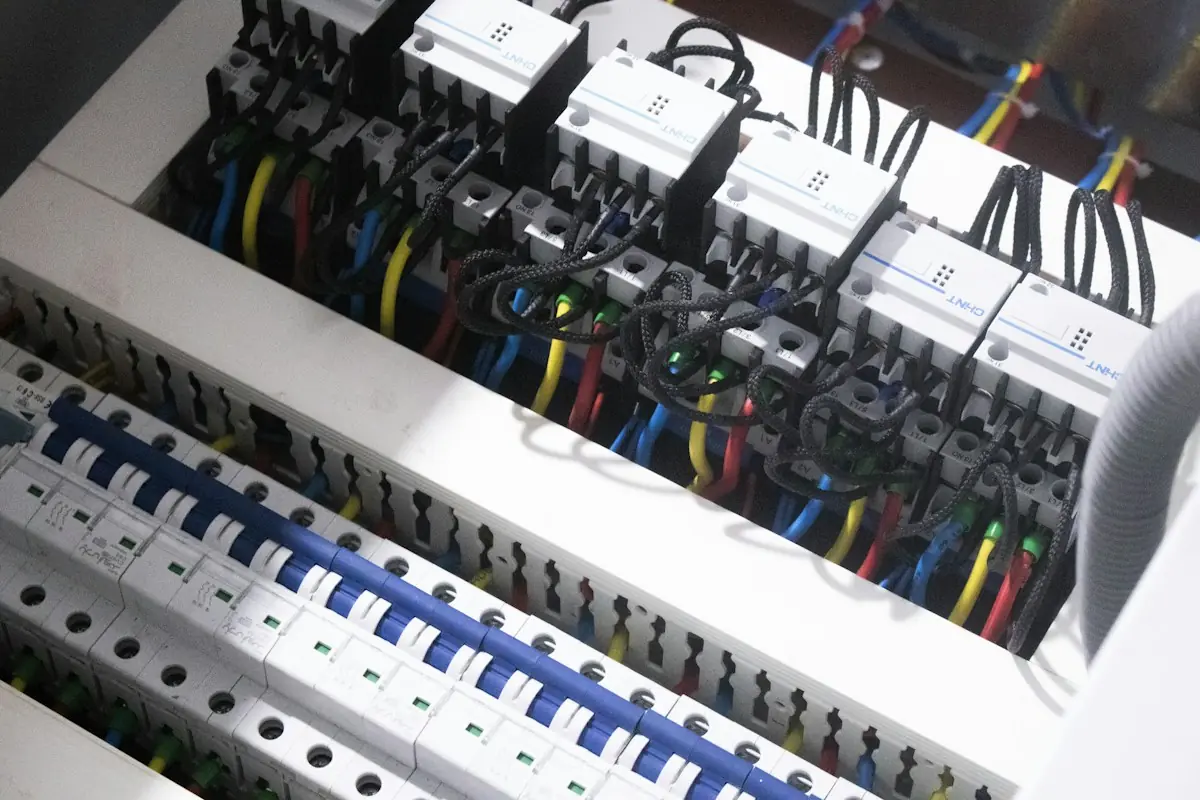 Câblage neuf dans un tableau électrique