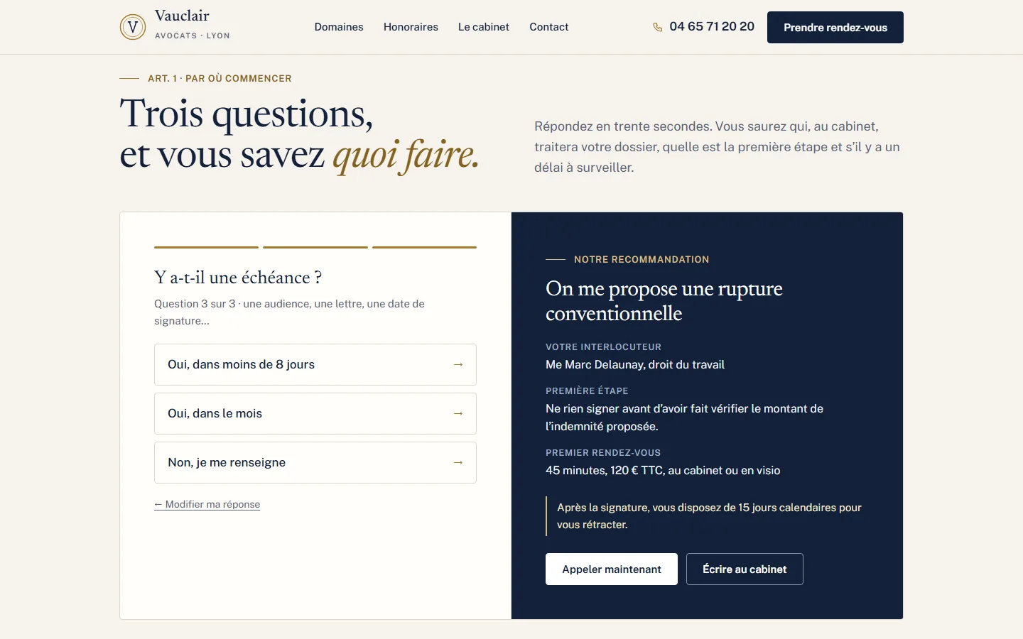 « Par où commencer ? » : trois questions, une recommandation concrète